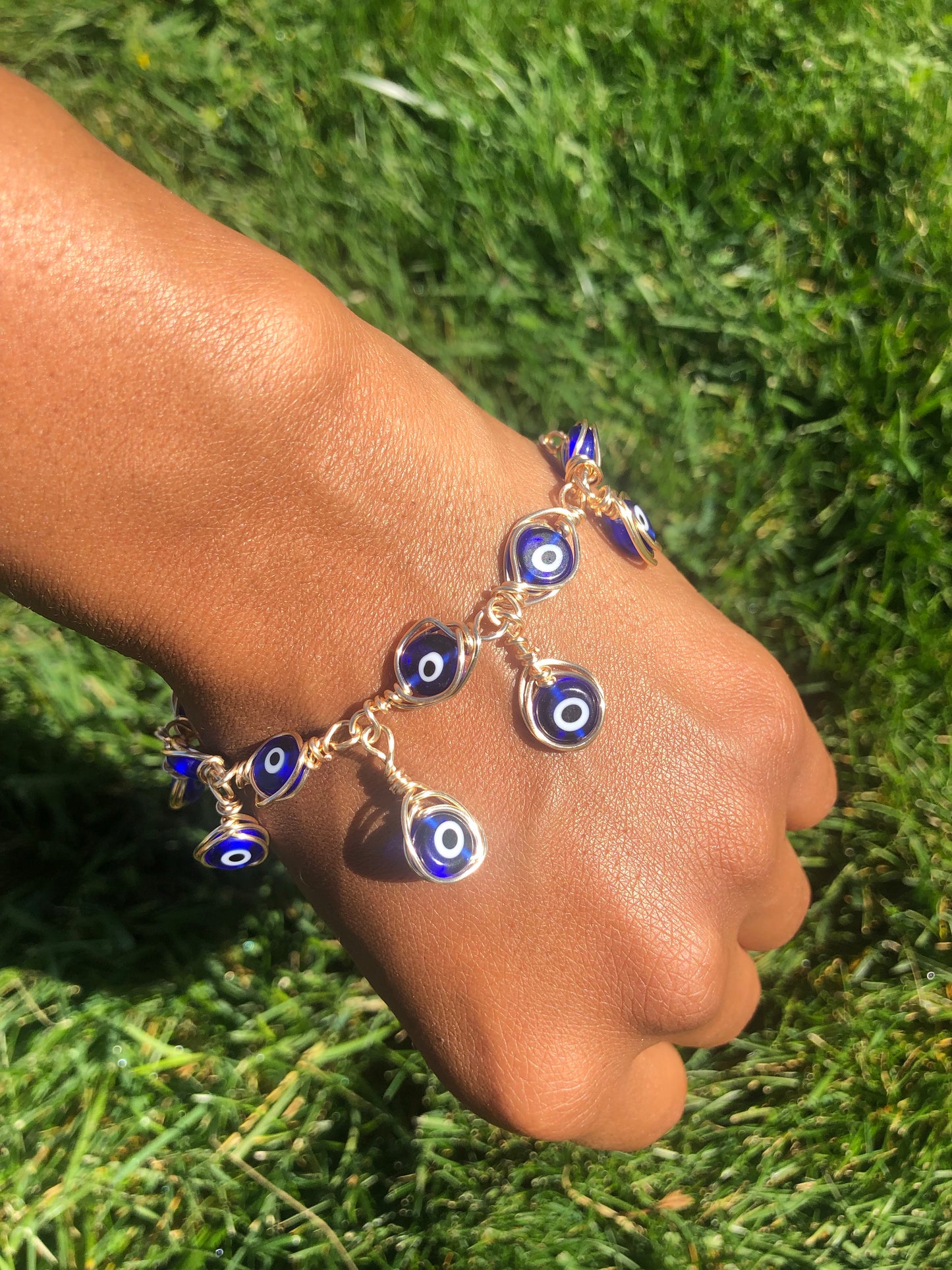 Evil eye charm bracelet