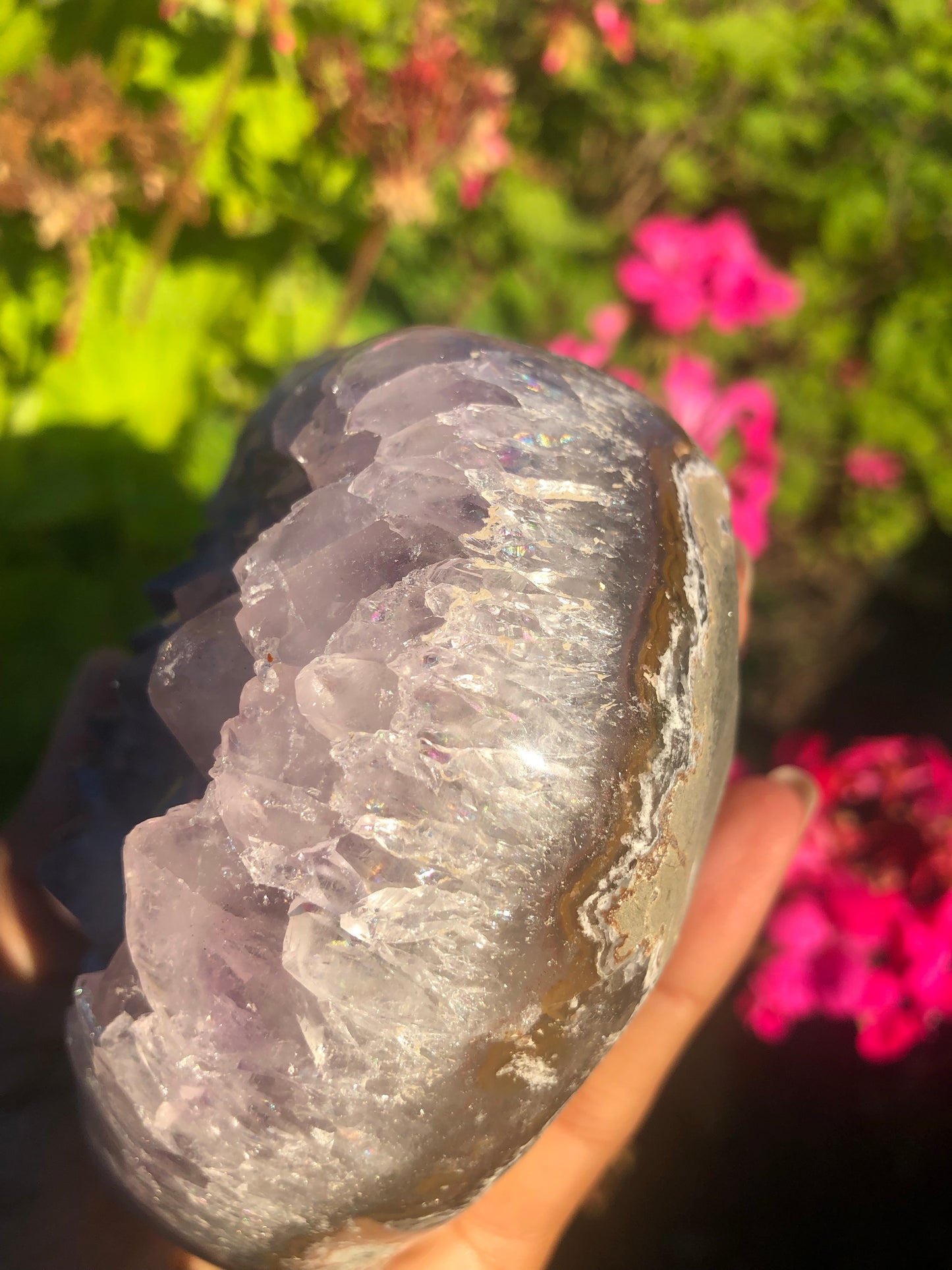 Amethyst Druzy Heart