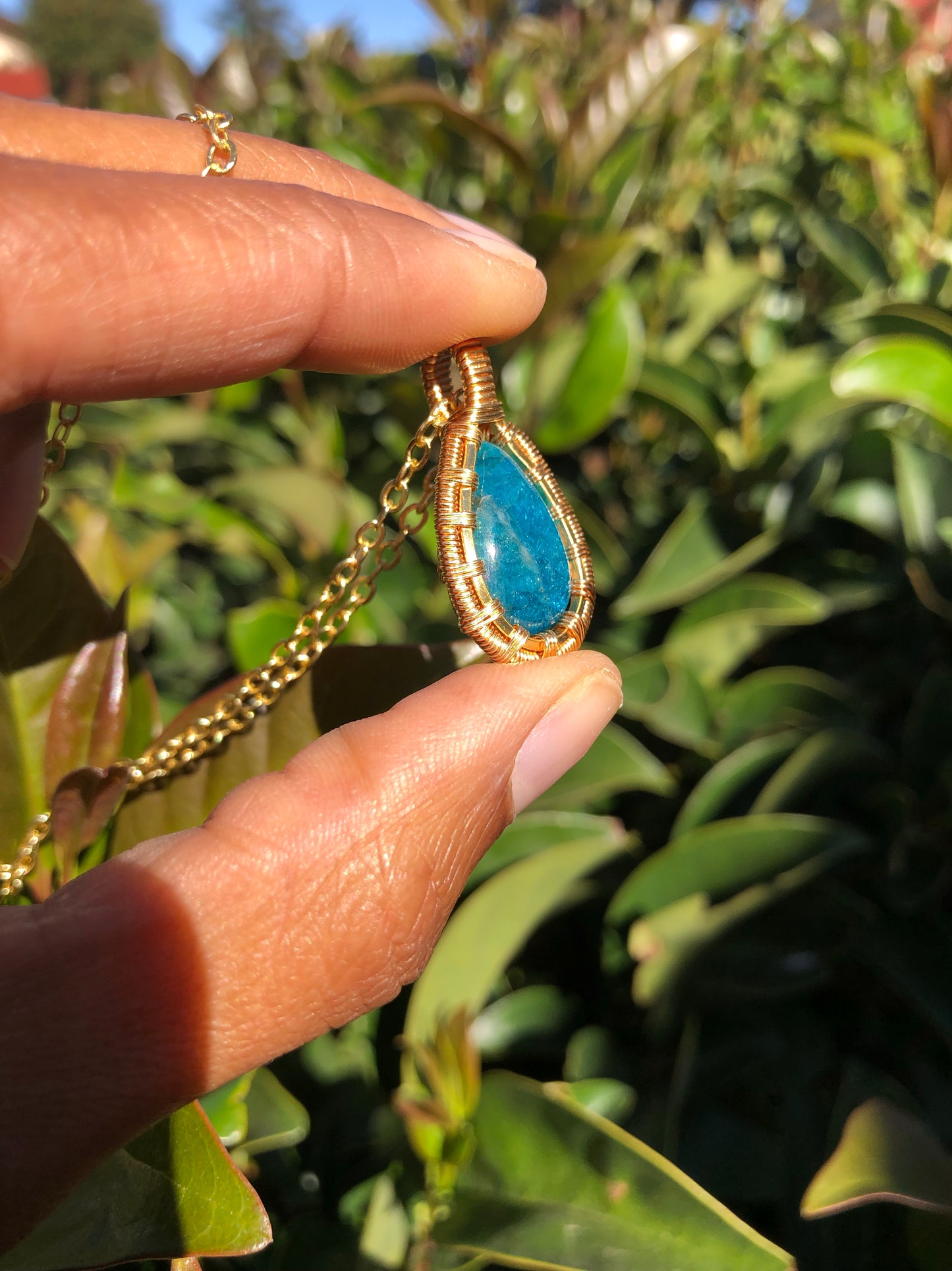 Blue Apatite Necklace