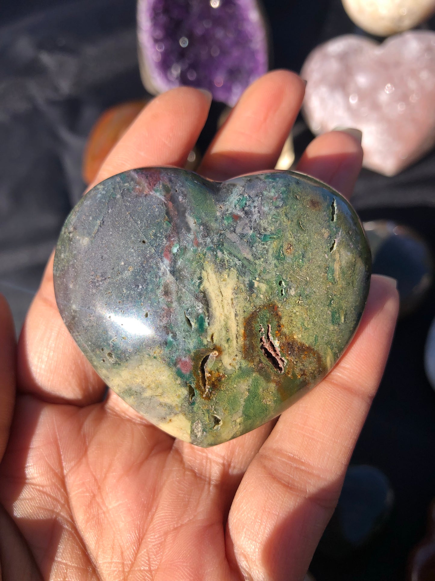 Ocean Jasper Heart