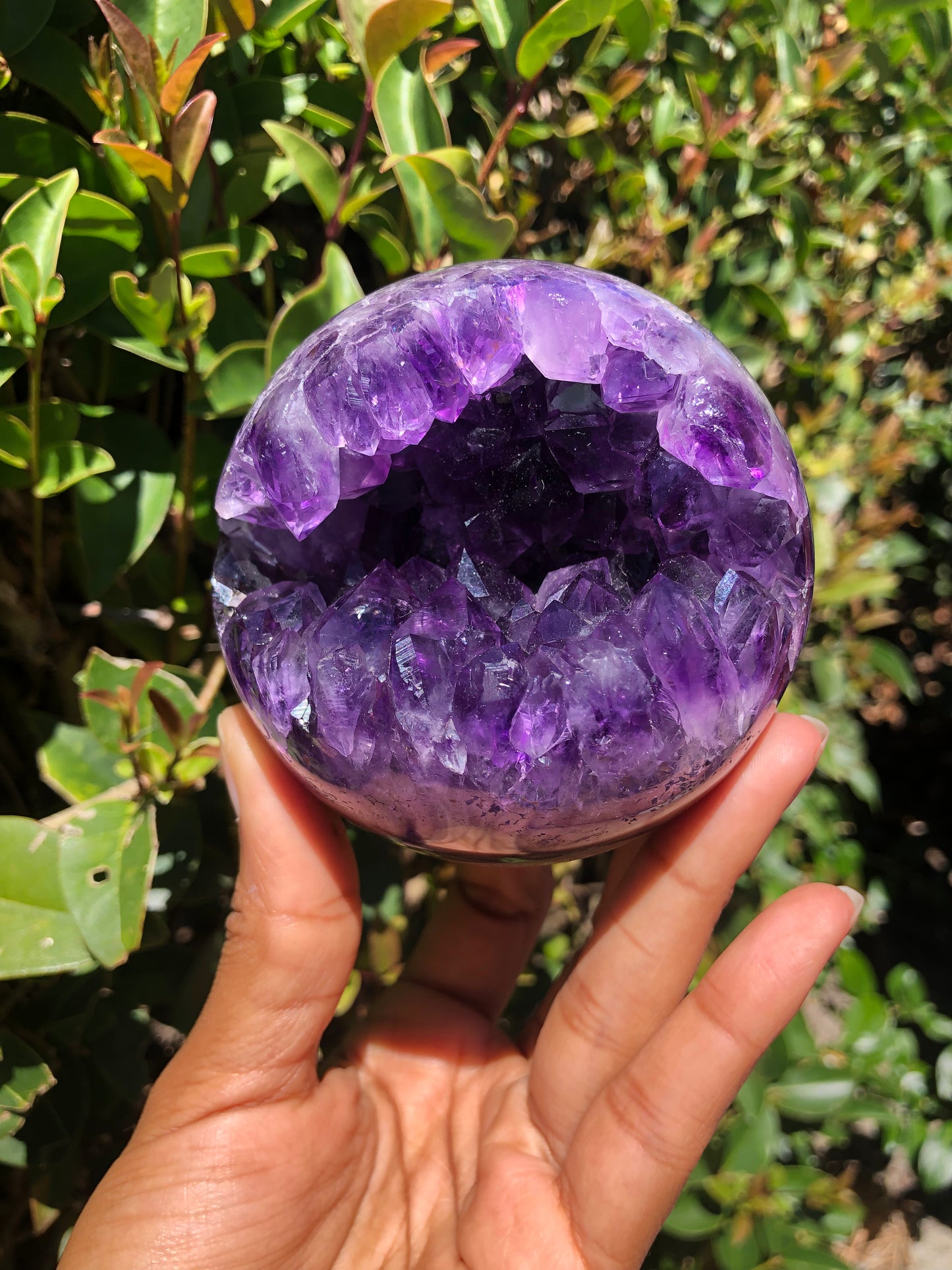 Amethyst Geode Sphere