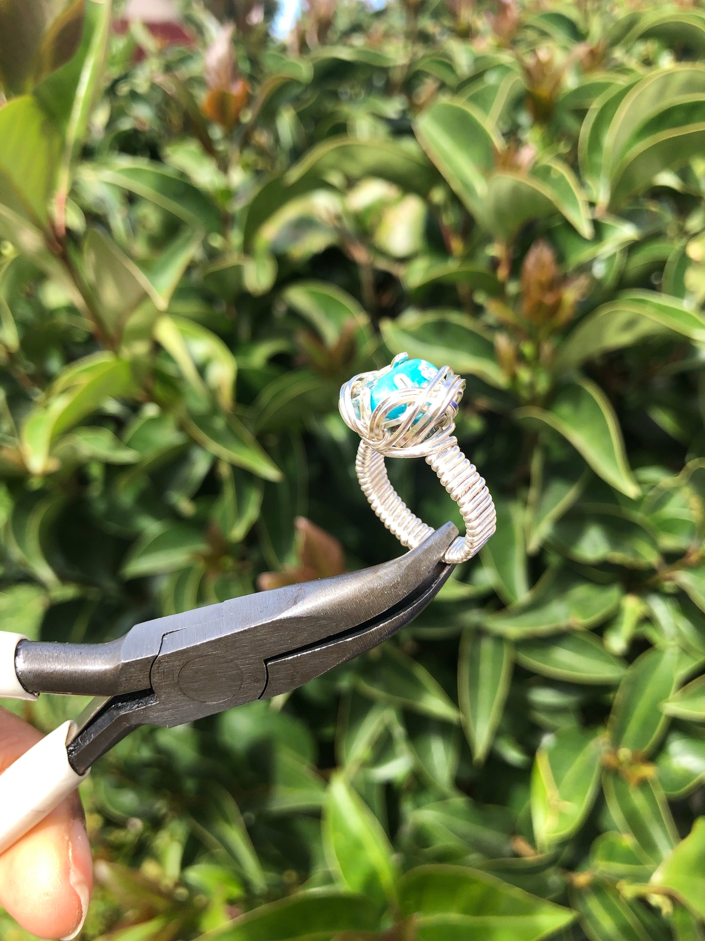 Turquoise Lotus Ring