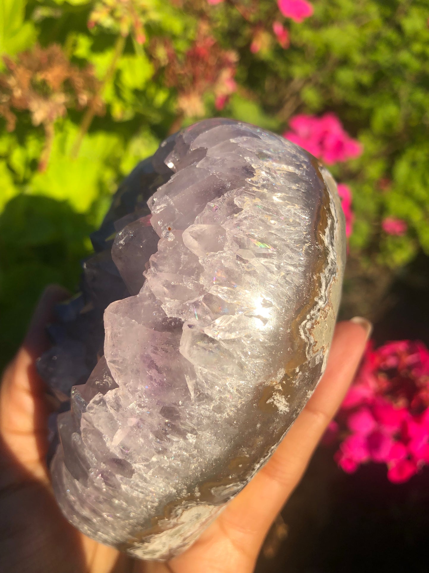 Amethyst Druzy Heart