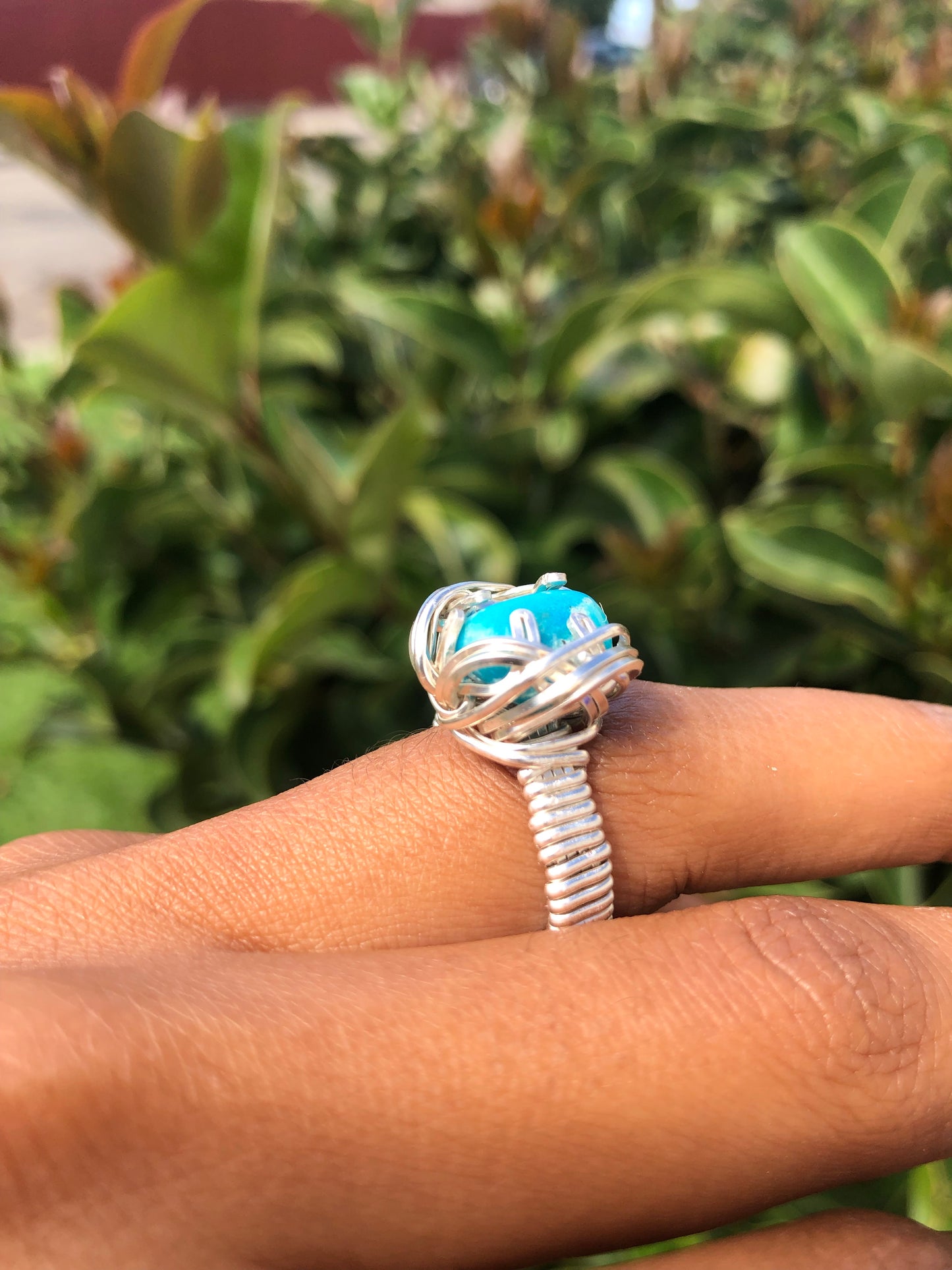Turquoise Lotus Ring