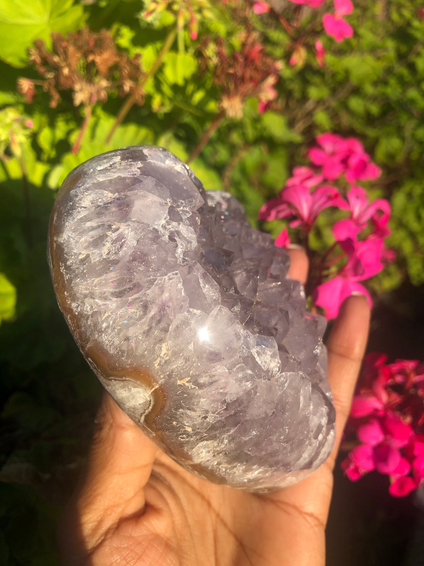 Amethyst Druzy Heart