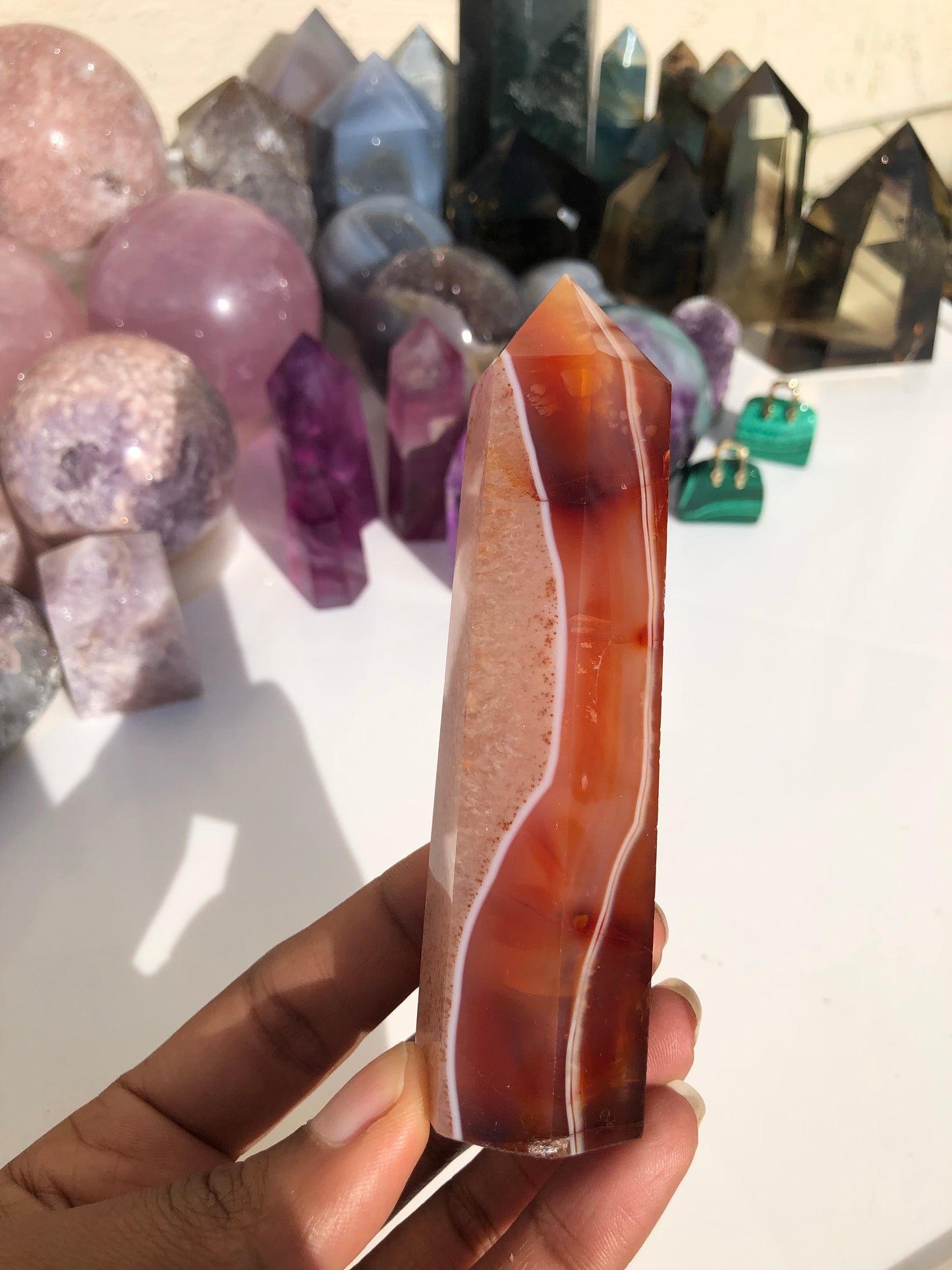 Carnelian x Agate Tower