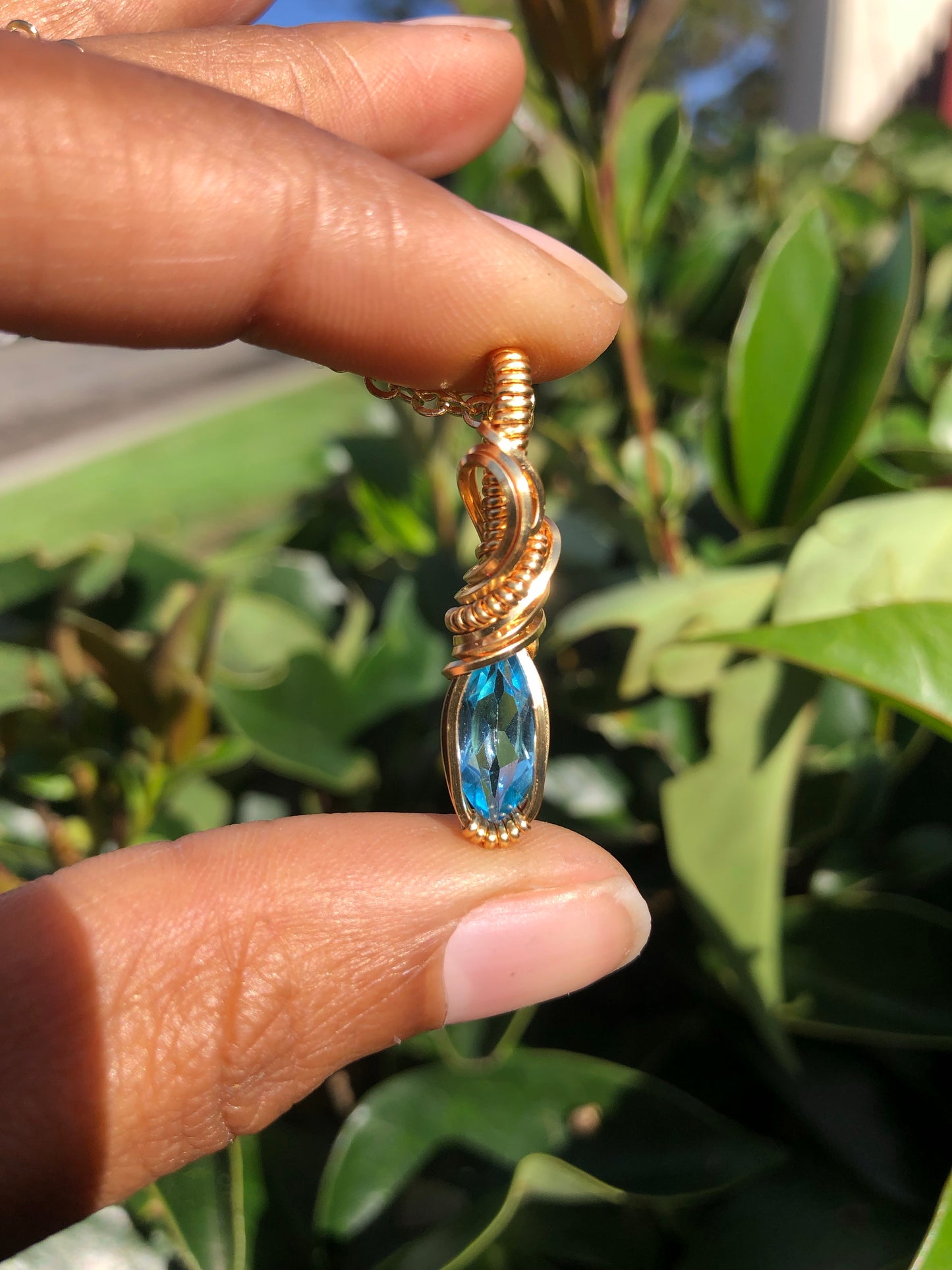 Blue Topaz Necklace