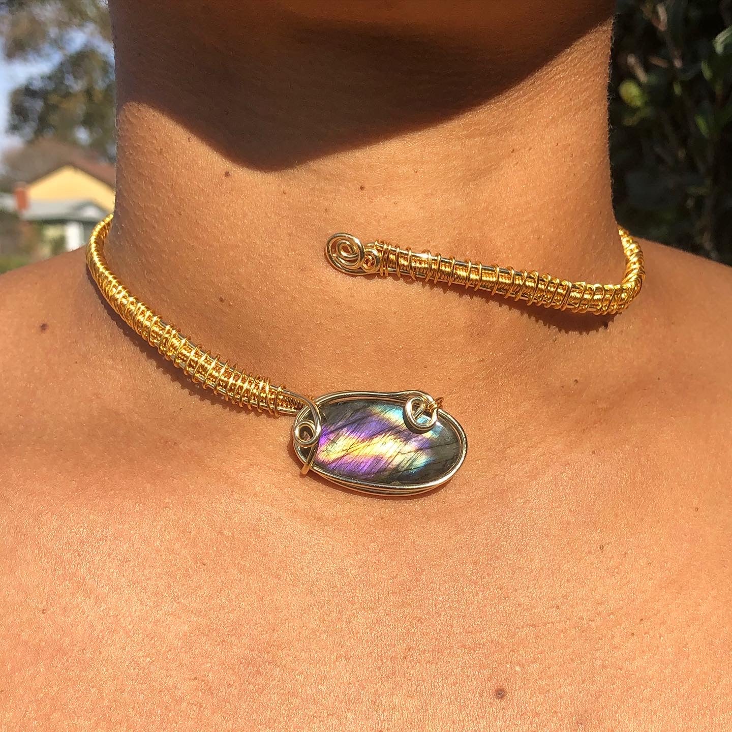 Labradorite Choker