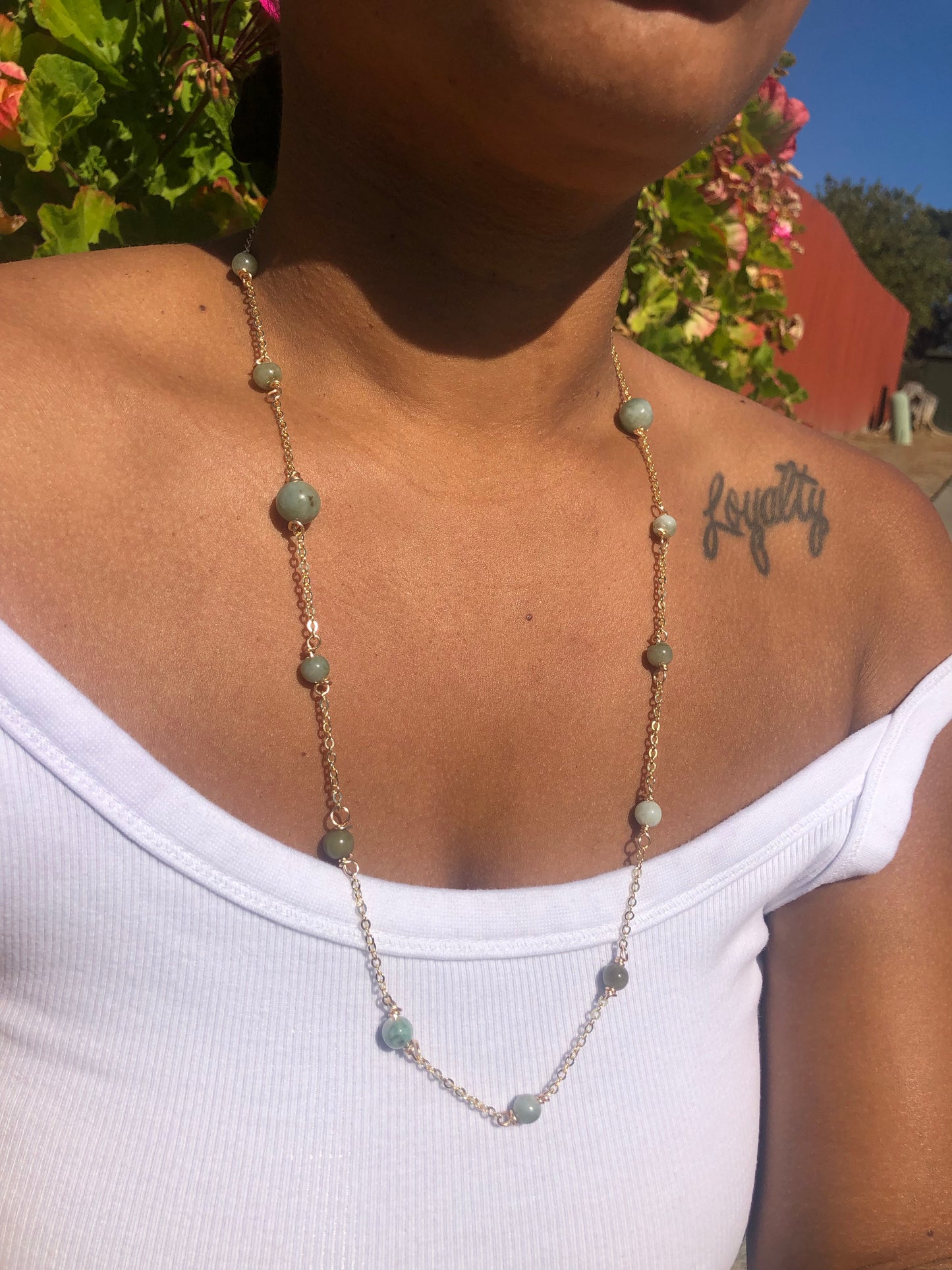 Jade Bead Necklace