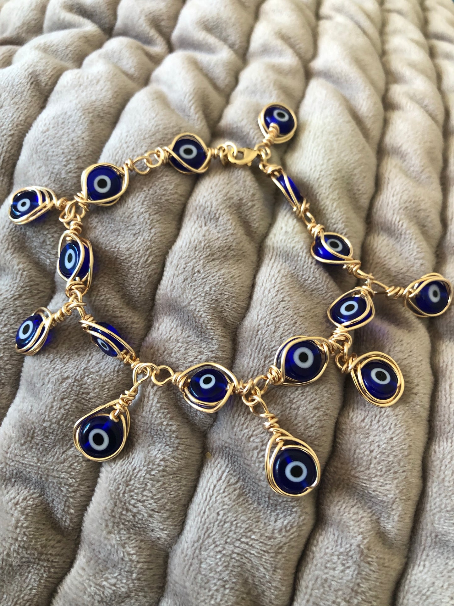 Evil eye charm bracelet
