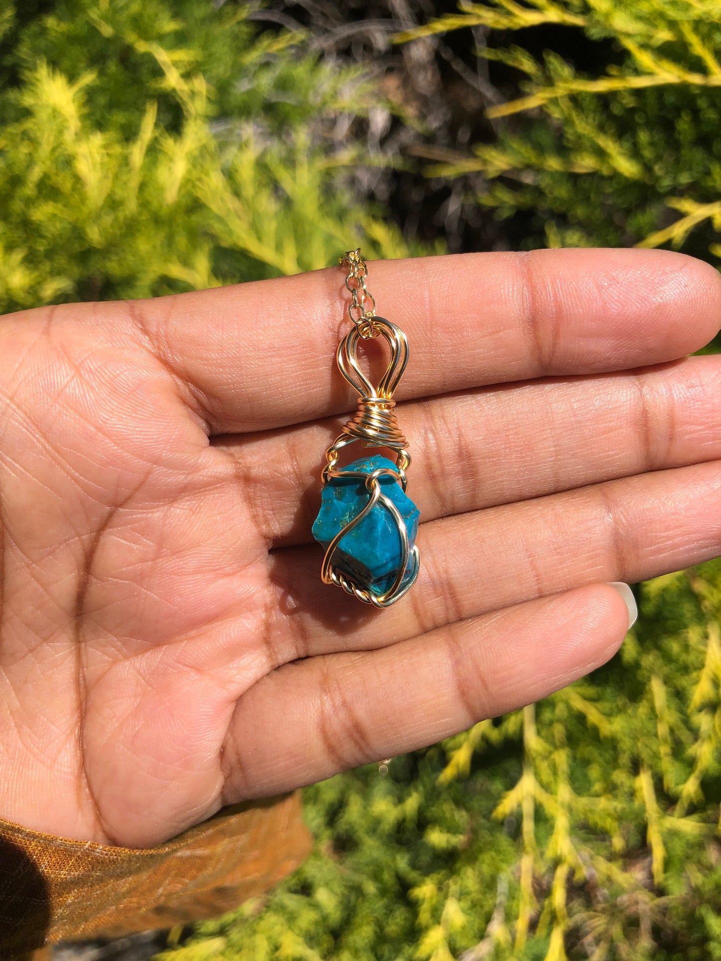 Raw Chrysocolla Necklace