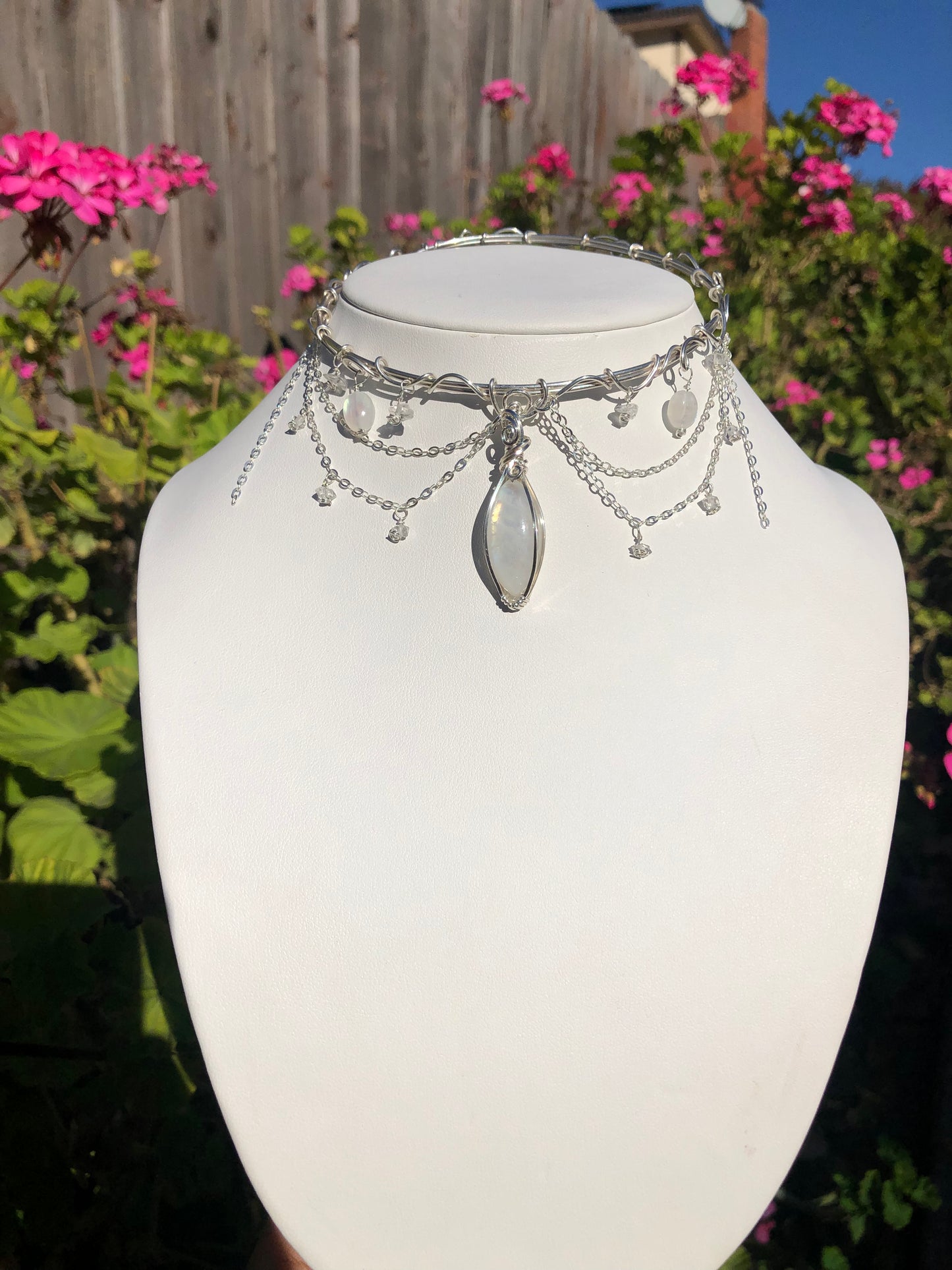 Moonstone Choker