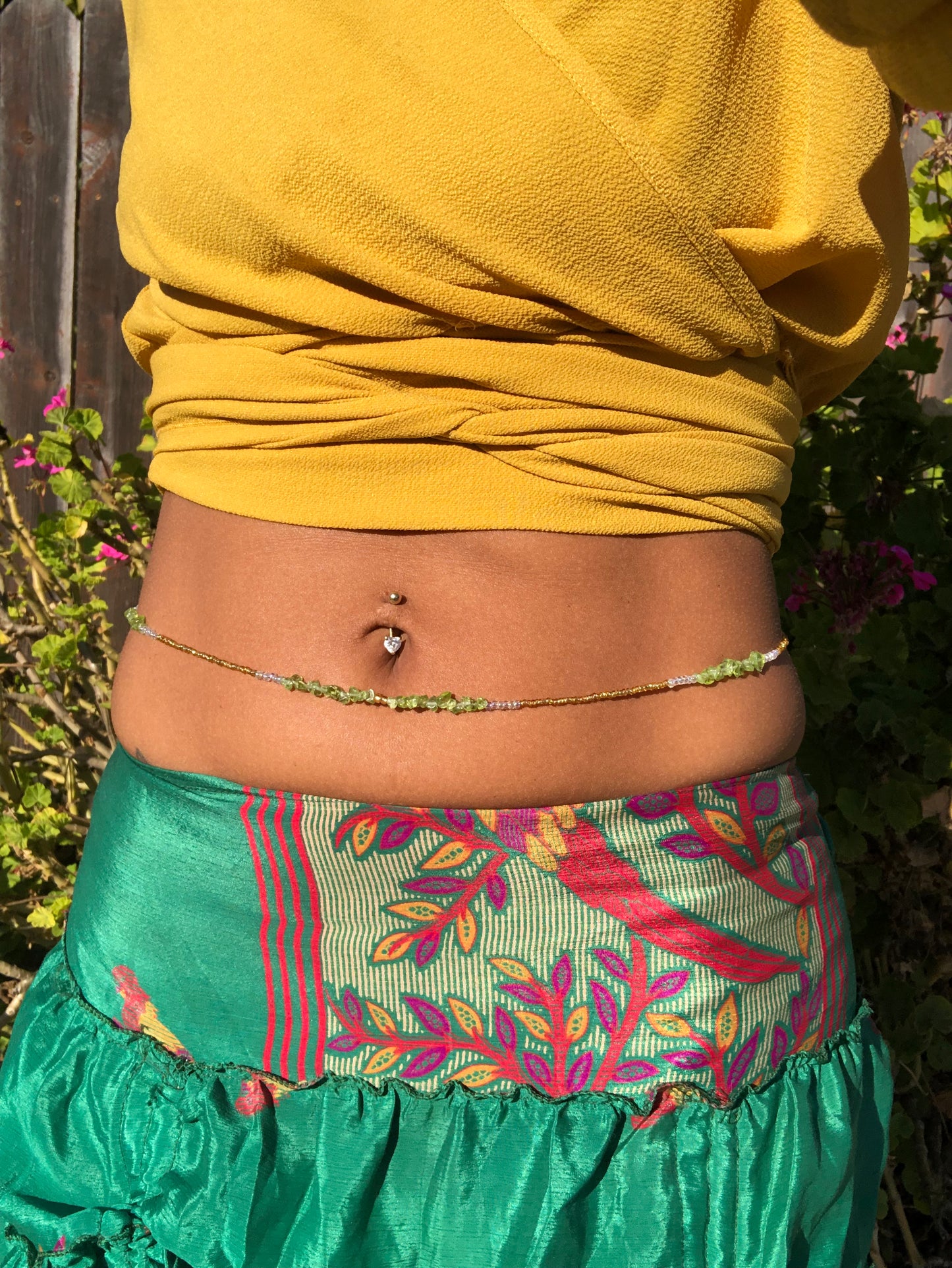Peridot waist beads