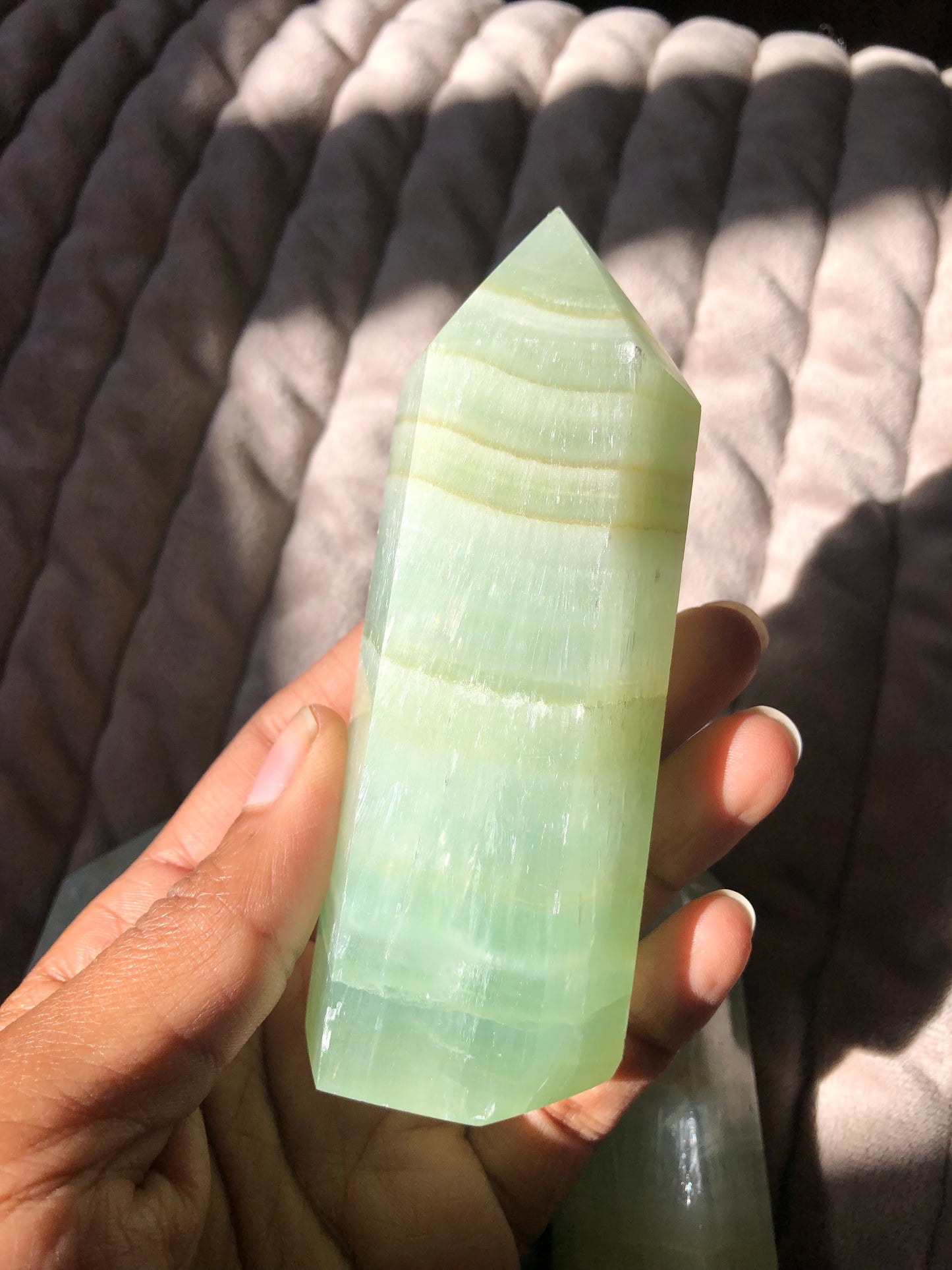 Pistachio Calcite Tower