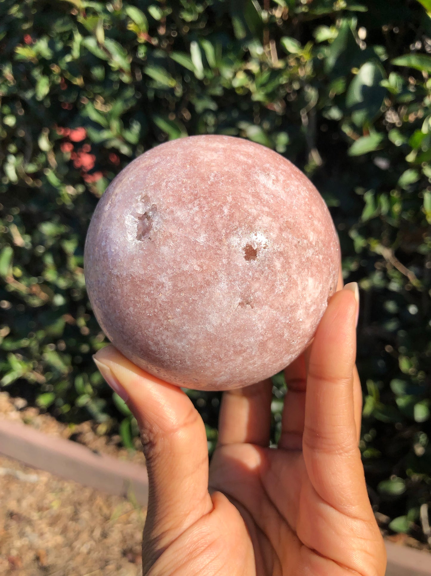 Pink Amethyst Druzy Sphere