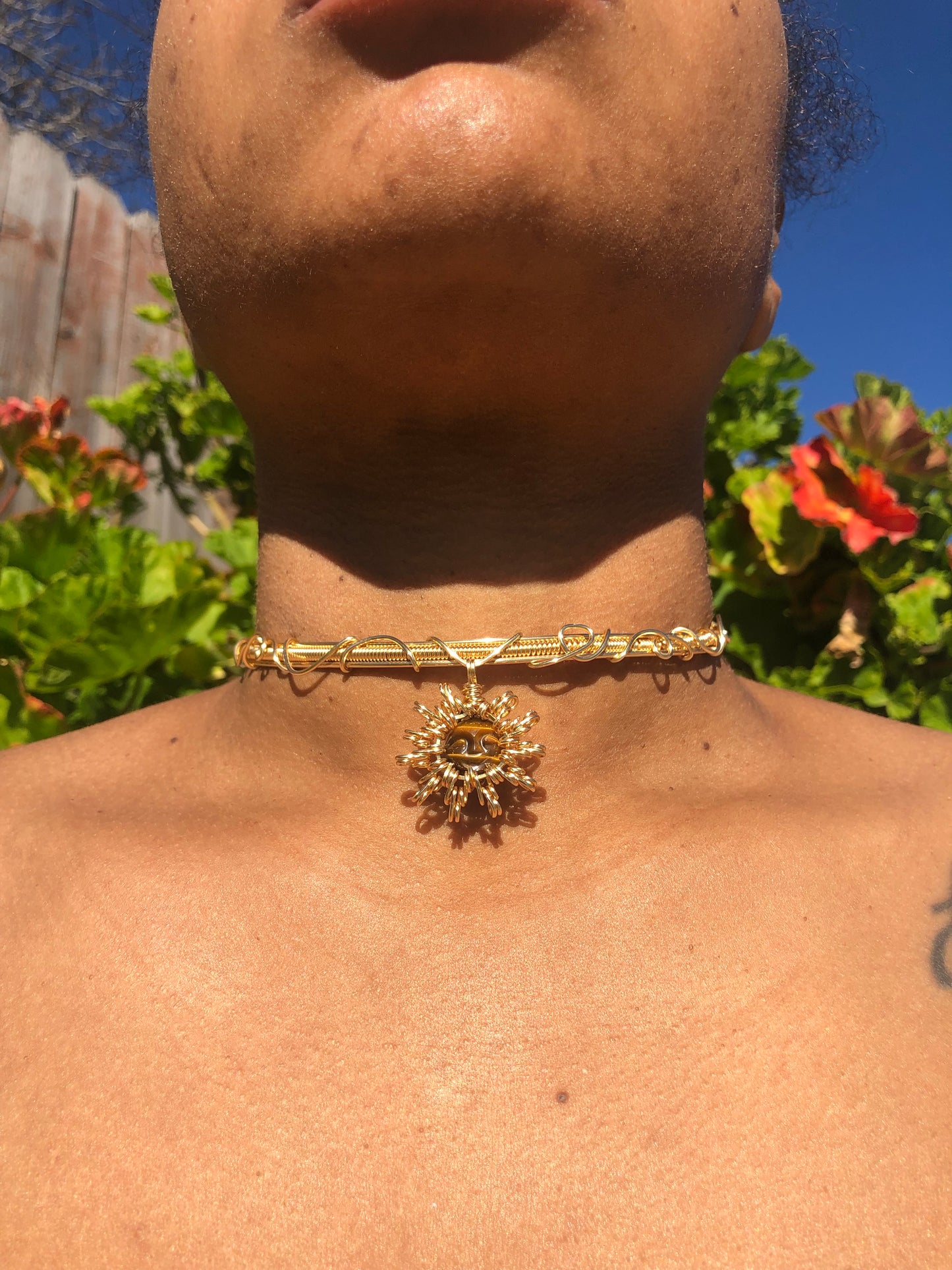 Tiger Eye Sun Choker