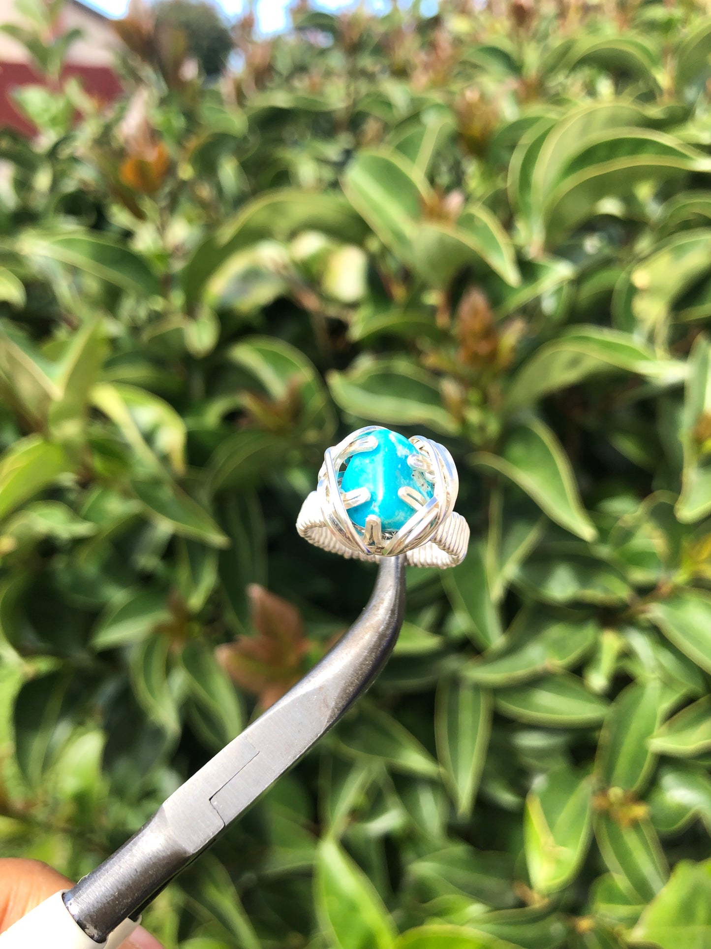 Turquoise Lotus Ring