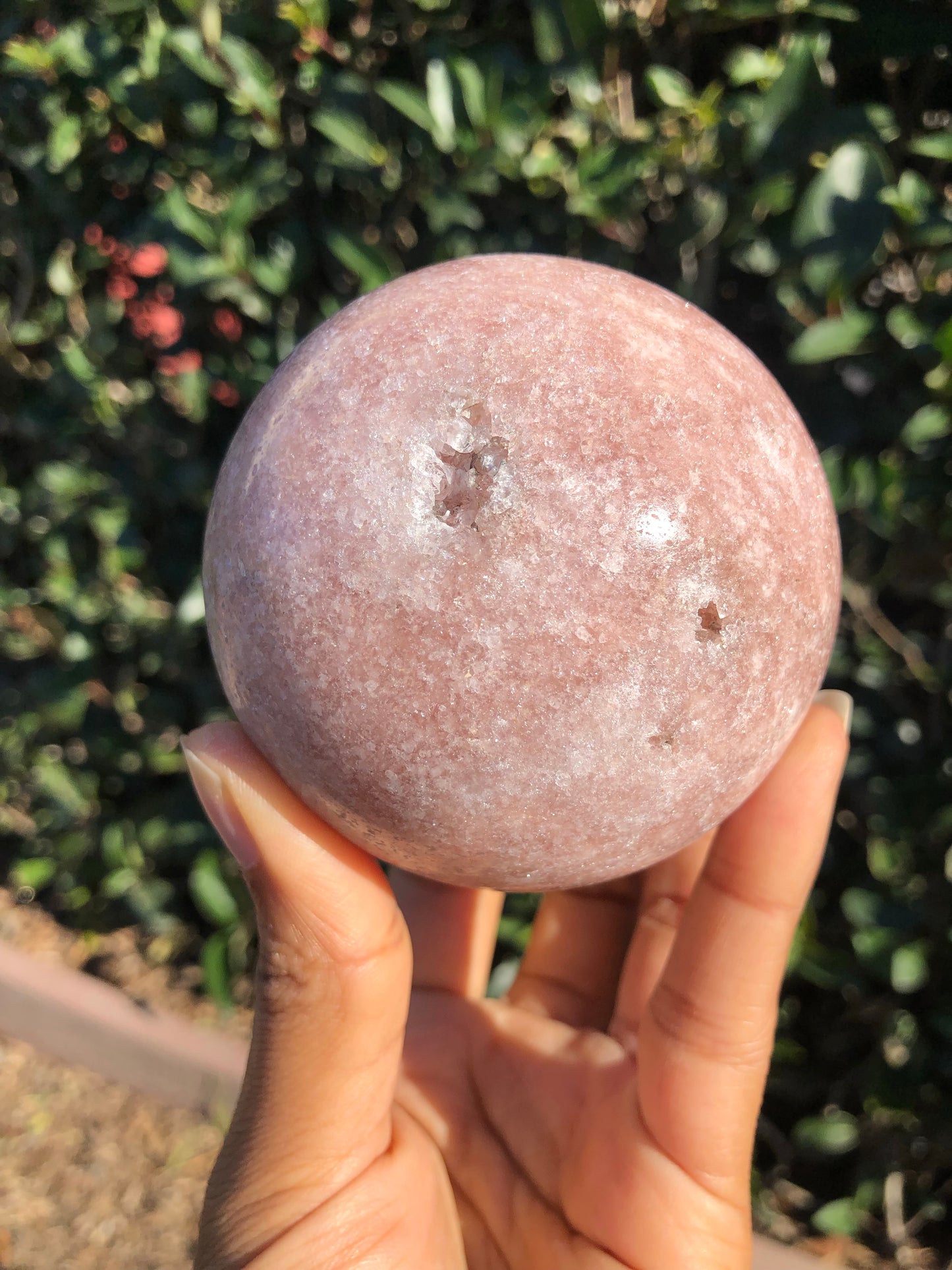 Pink Amethyst Druzy Sphere