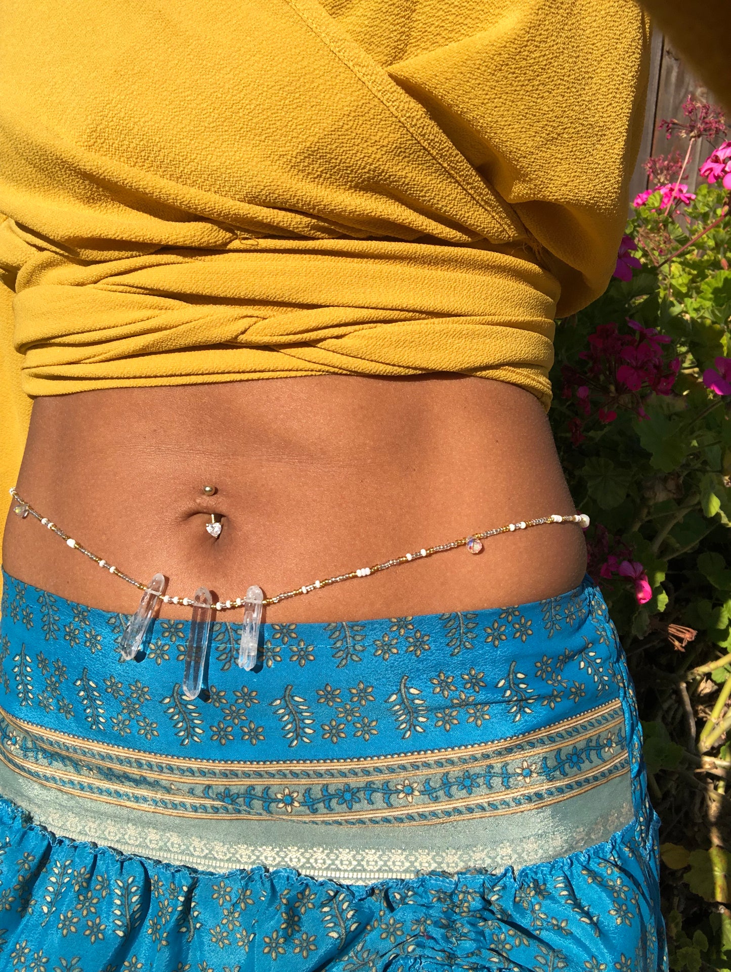 Clear Quartz Goddess Waist Beads