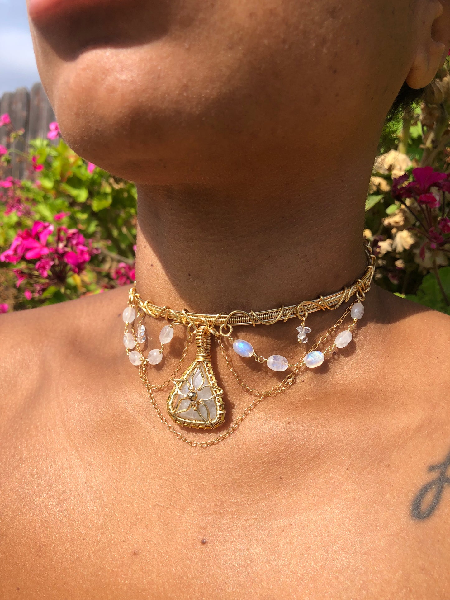 Moon Flower choker