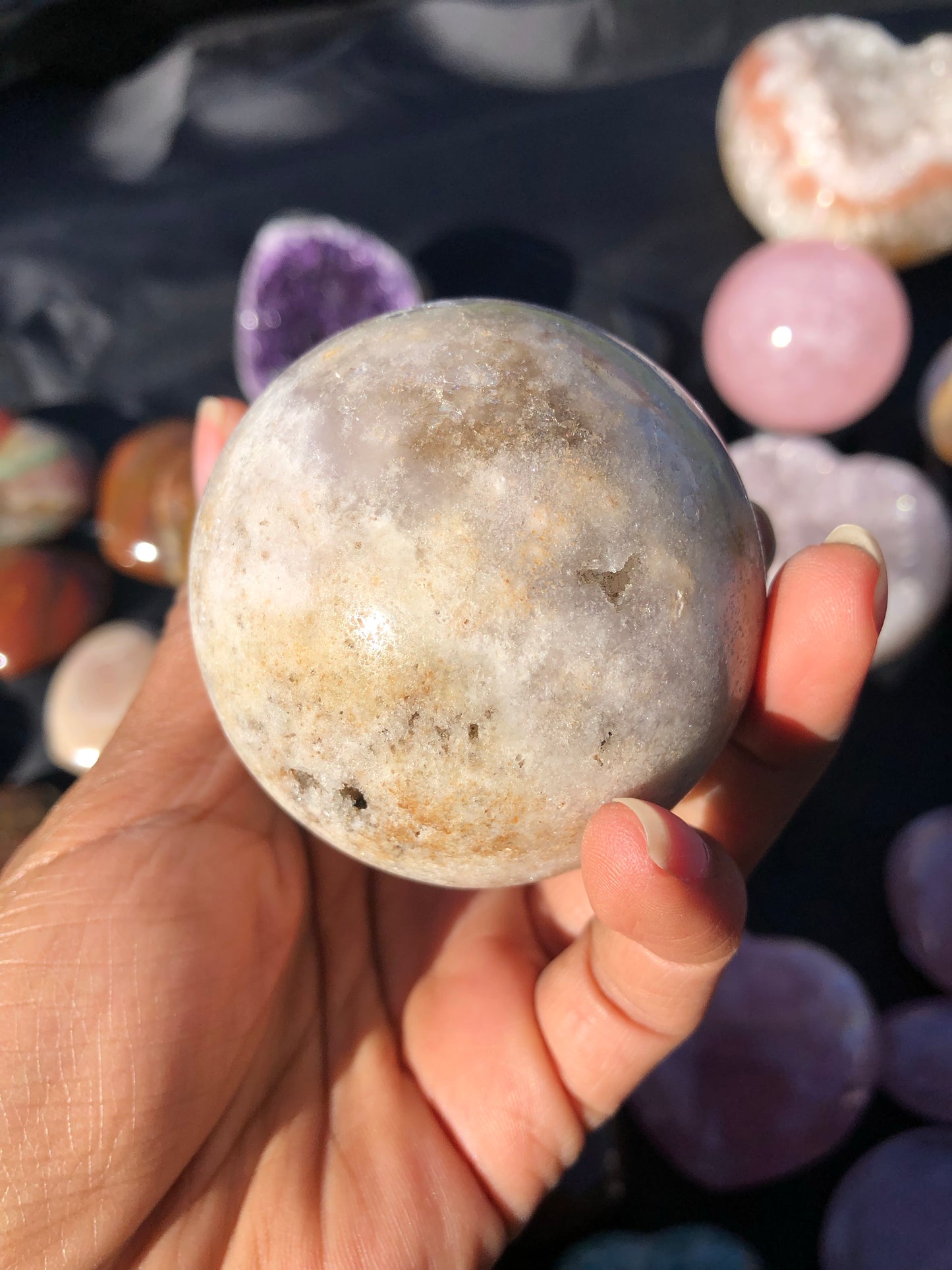 Pink Amethyst Druzy Sphere