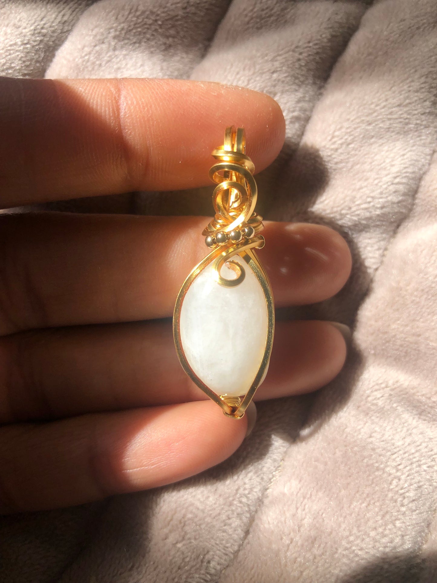 Rainbow Moonstone Necklace