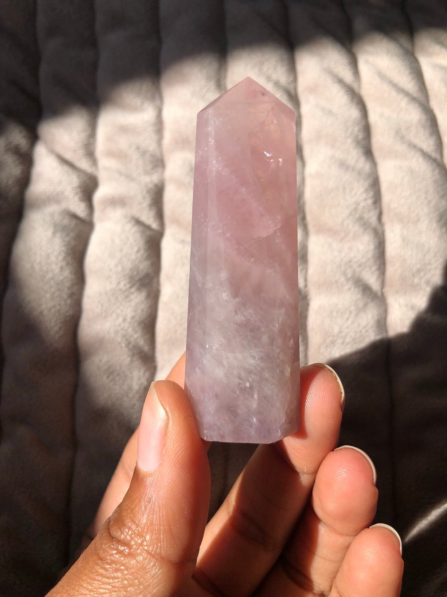Lavender Rose Quartz Tower