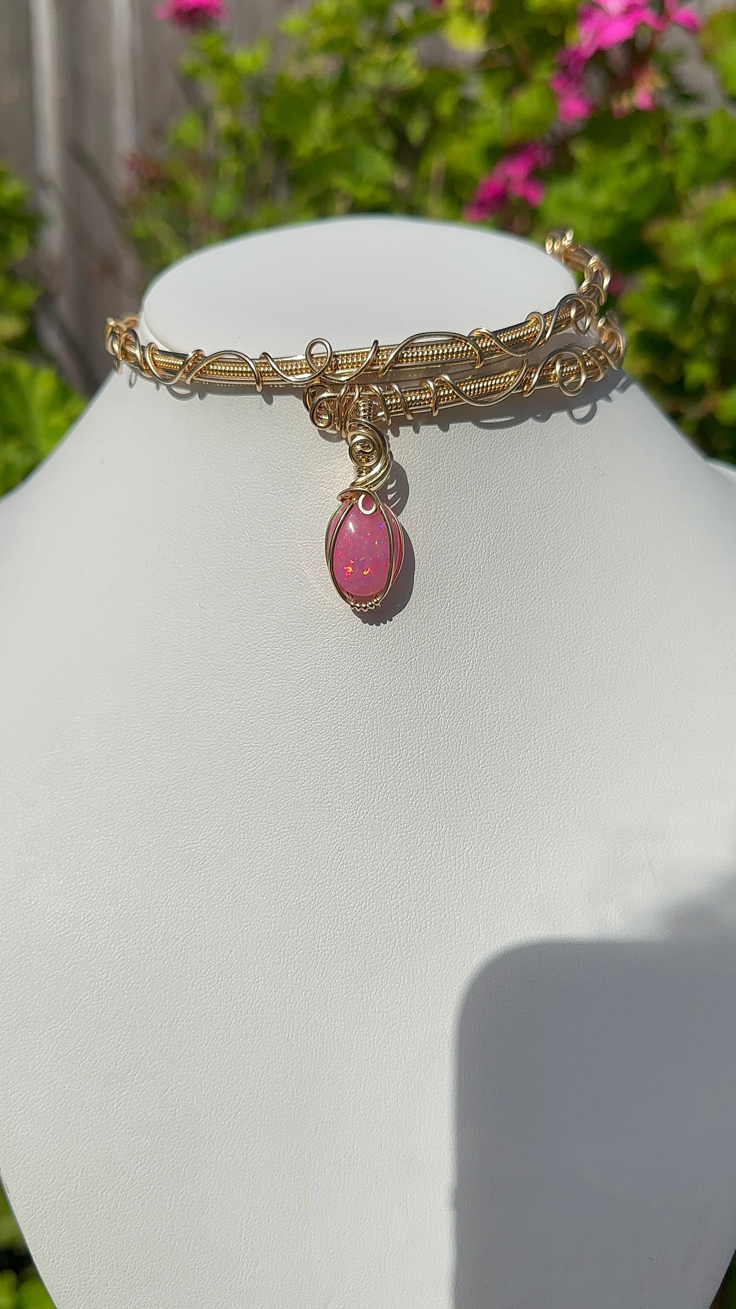 Pink Opal Choker