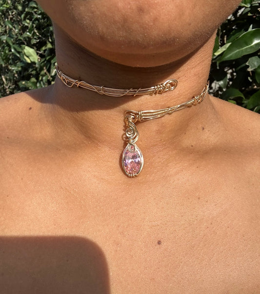 Pink Zircon Choker