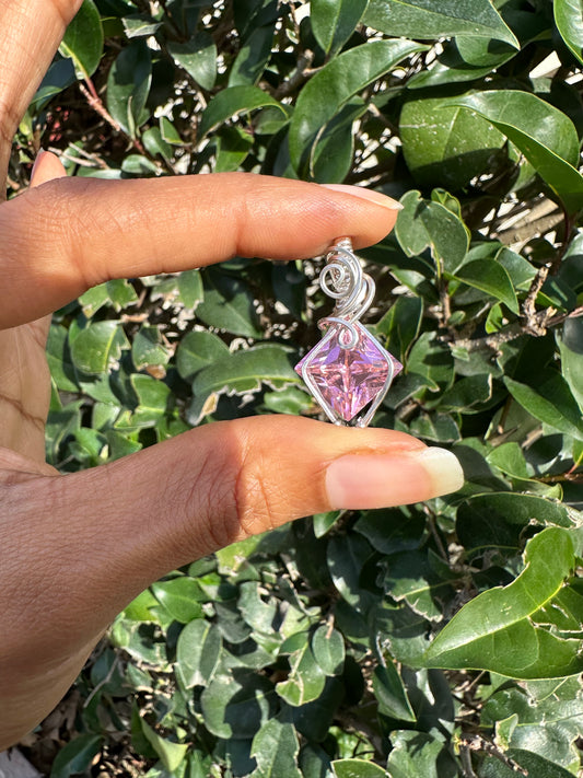 Pink Zircon Necklace