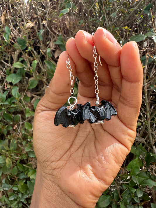 Bat earrings