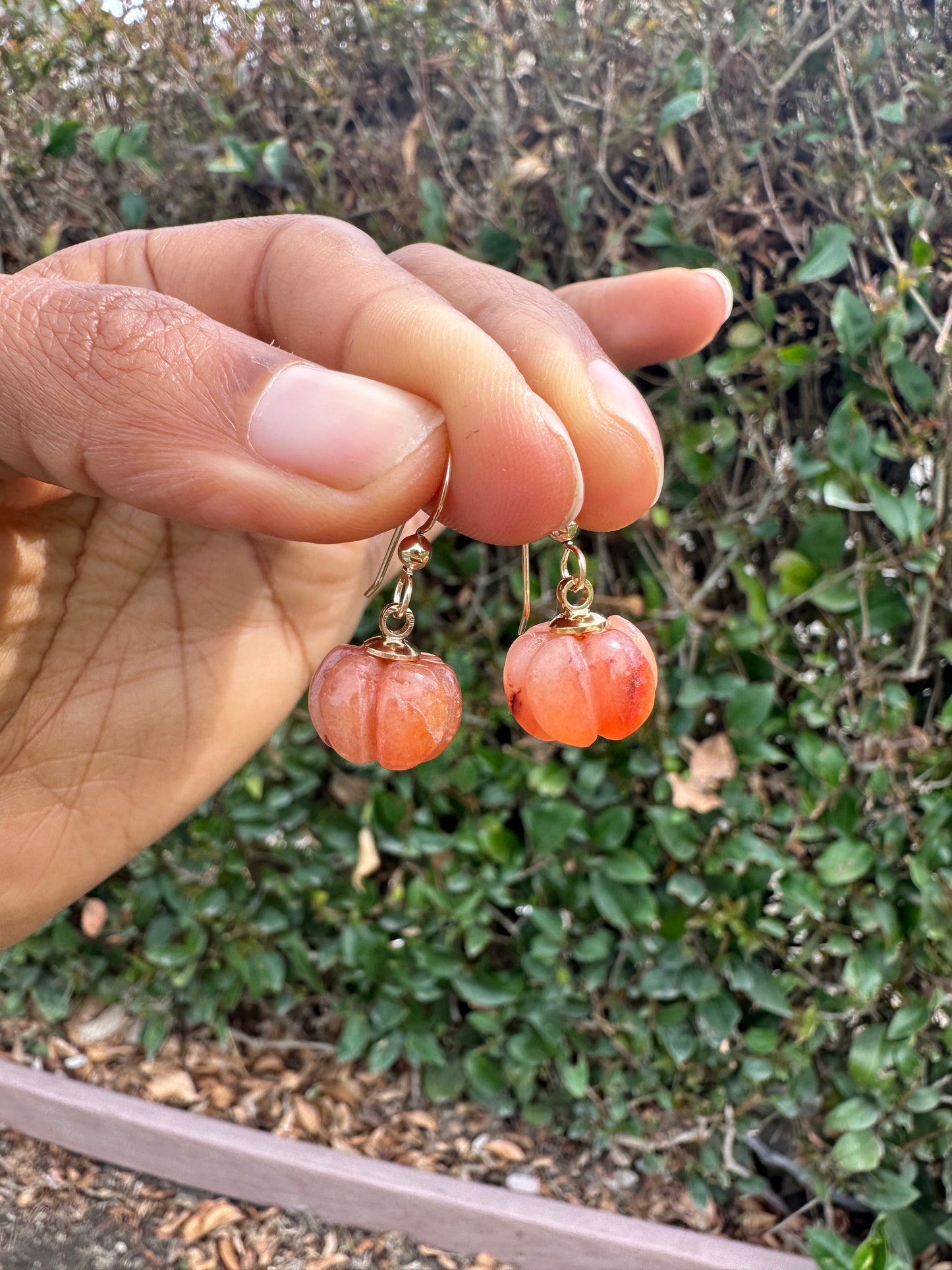 Pumpkin earrings
