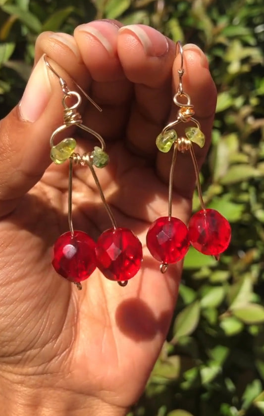 Cherry earrings