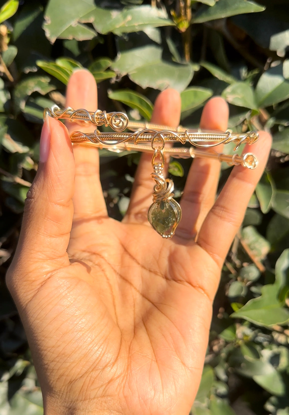 Heart Moldavite Choker