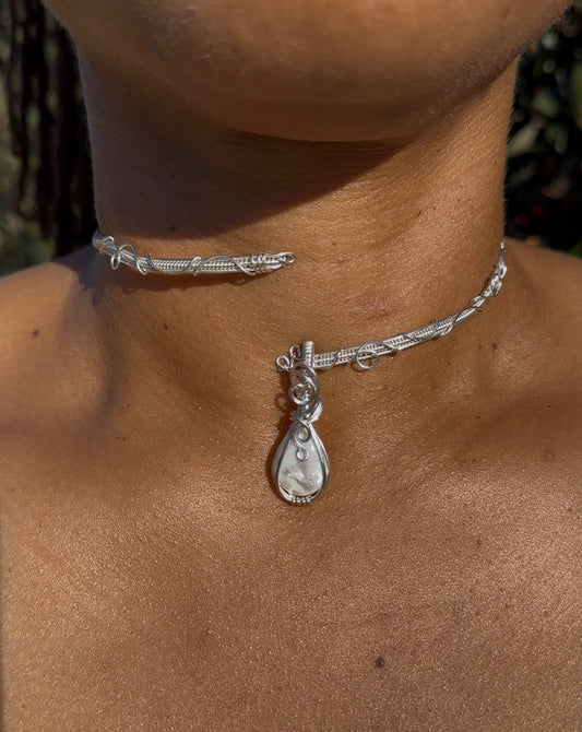 Mother Of Pearl Choker