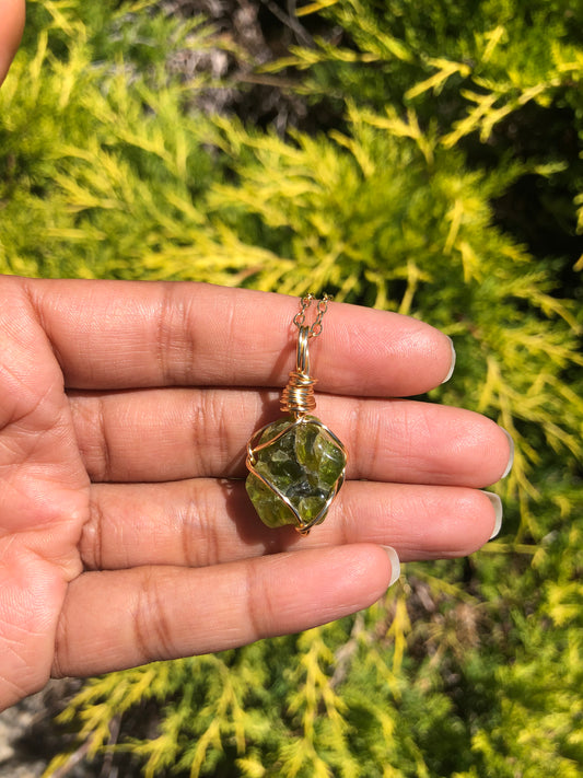 Peridot necklace