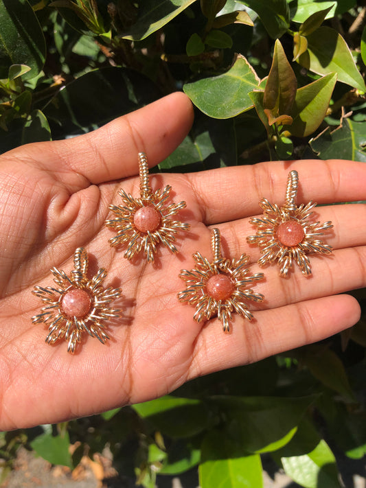 Sunstone Sun Necklace