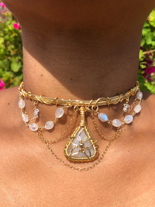 Moon Flower choker
