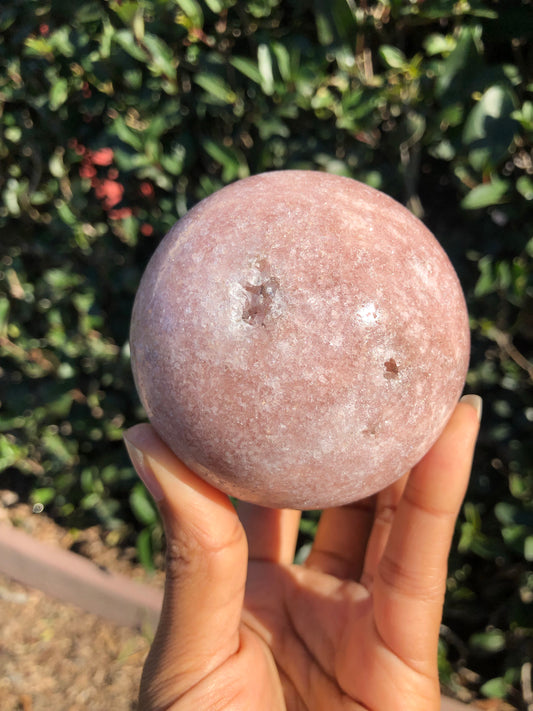 Pink Amethyst Druzy Sphere