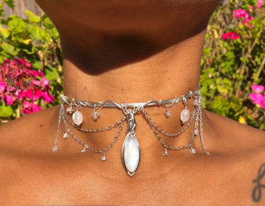 Moonstone Choker