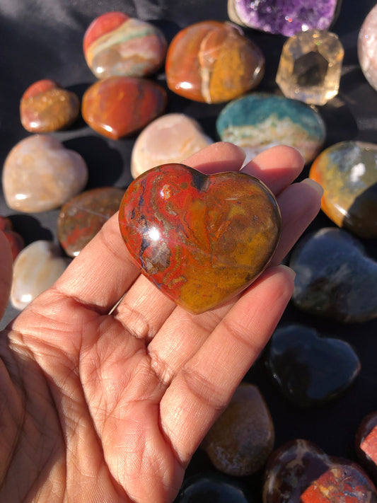Ocean Jasper Heart