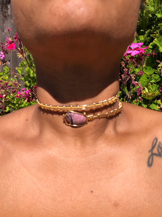 Rhodonite Choker