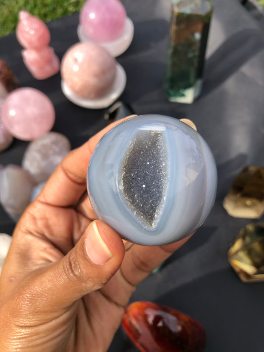 Agate Druzy Sphere