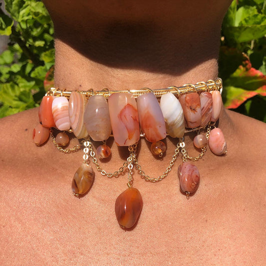 Carnelian Goddess Choker