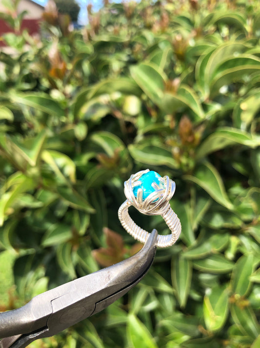 Turquoise Lotus Ring