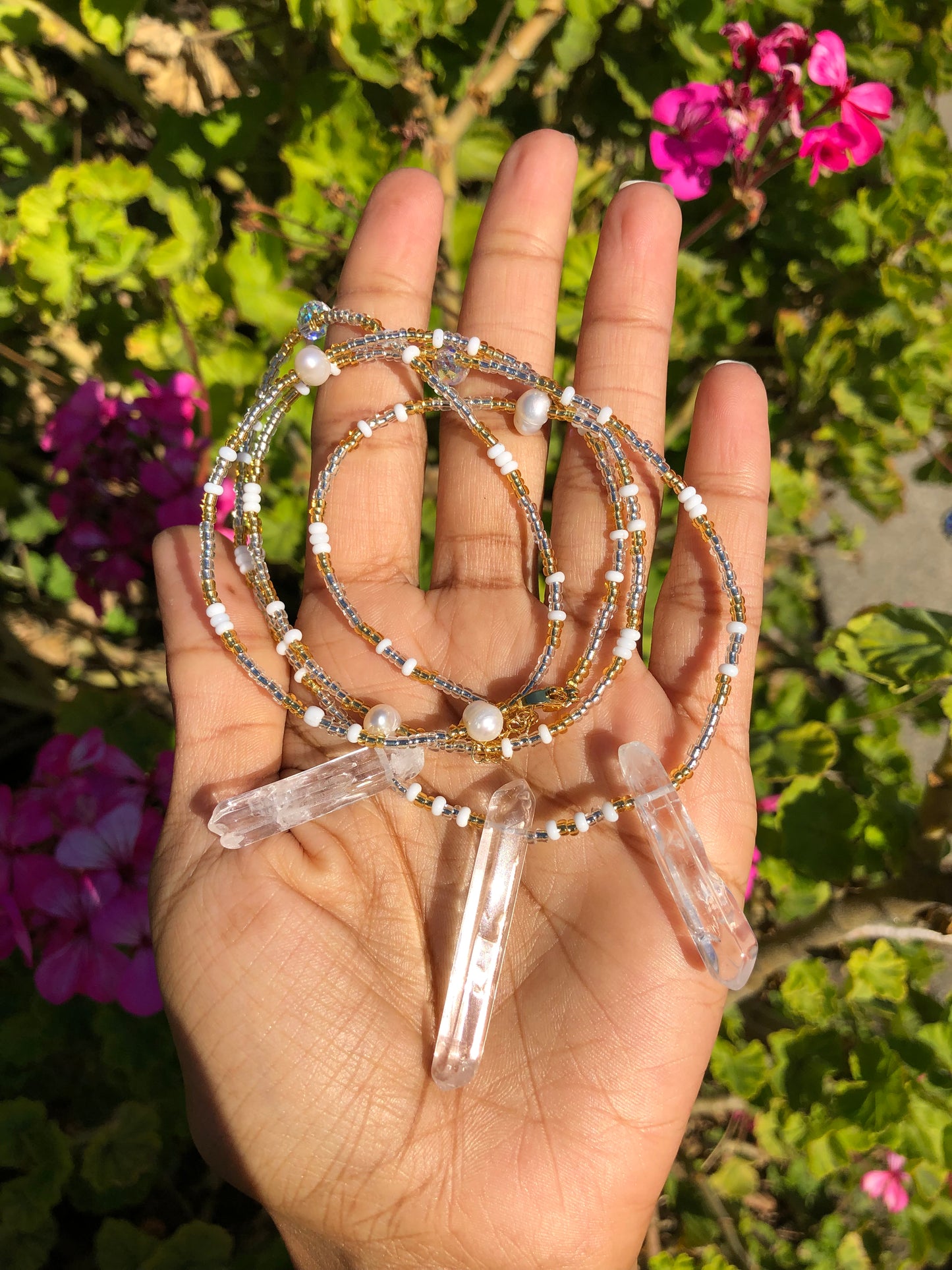 Clear Quartz Goddess Waist Beads