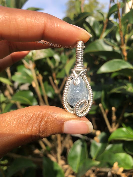Celestite necklace