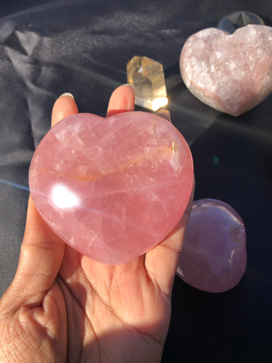 Rose Quartz Heart