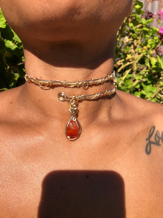 Carnelian Choker