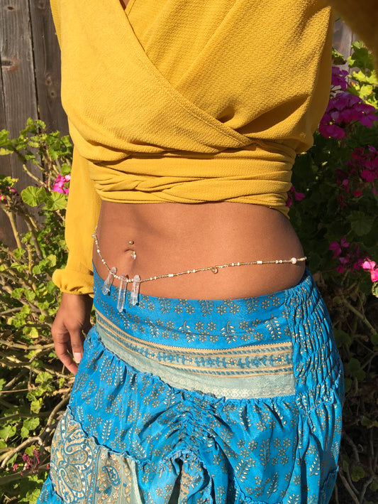 Clear Quartz Goddess Waist Beads